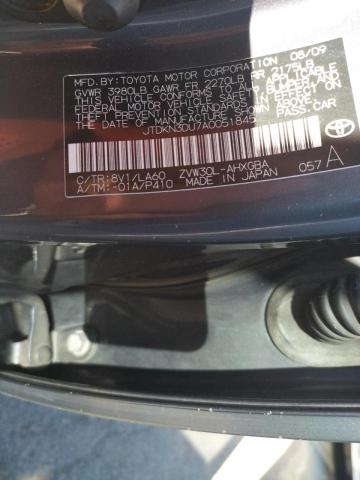 Photo 10 from auction – 2010 TOYOTA PRIUS with VIN JTDKN3DU7A0051845