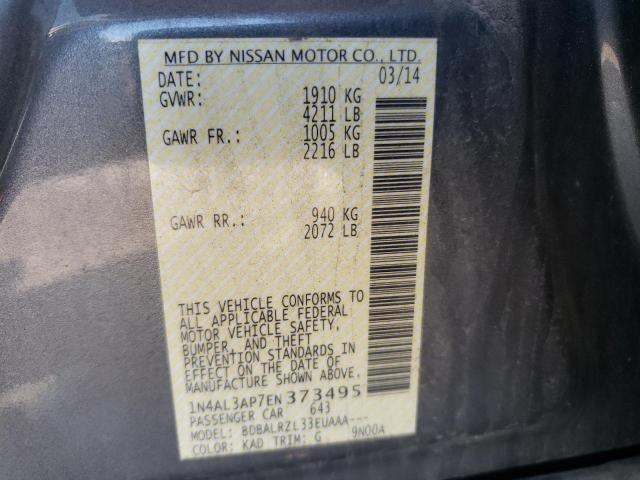 Photo 10 from auction – 2014 NISSAN ALTIMA 2.5 with VIN 1N4AL3AP7EN373495