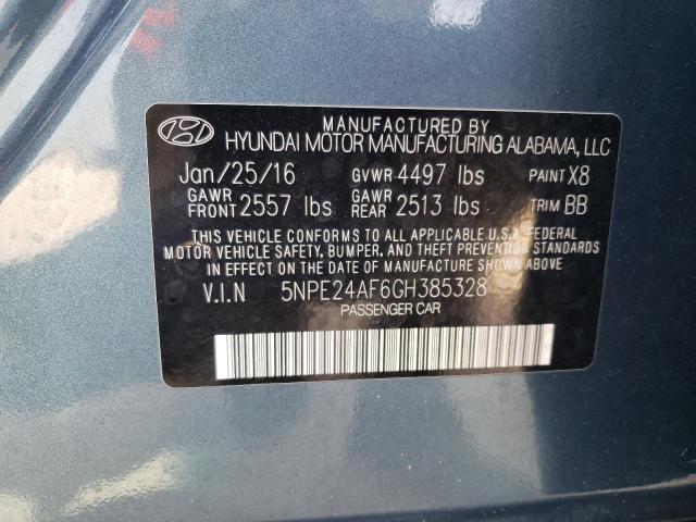 Photo 10 from auction – 2016 HYUNDAI SONATA SE with VIN 5NPE24AF6GH385328