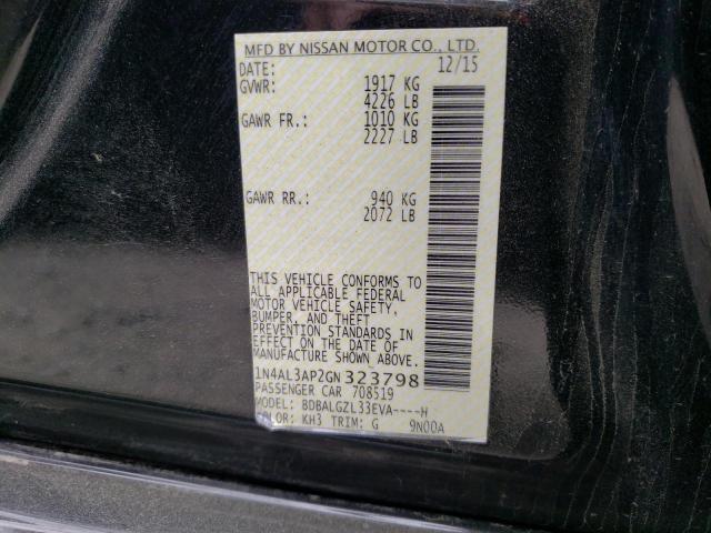 Photo 10 from auction – 2016 NISSAN ALTIMA 2.5 with VIN 1N4AL3AP2GN323798