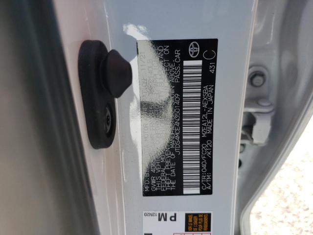 Photo 10 from auction – 2022 TOYOTA COROLLA SE with VIN JTDS4MCE4N3501409