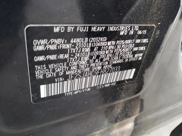 Photo 10 from auction – 2015 SUBARU FORESTER 2 with VIN JF2SJAHC9FH827033