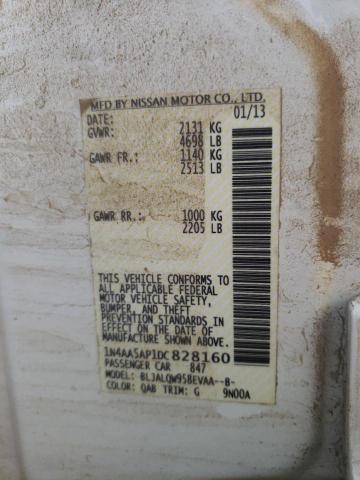 Photo 10 from auction – 2013 NISSAN MAXIMA S with VIN 1N4AA5AP1DC828160