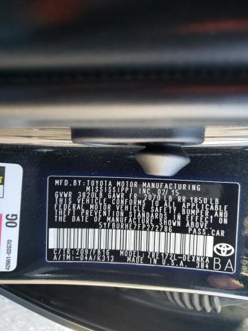Photo 10 from auction – 2015 TOYOTA COROLLA L with VIN 5YFBURHE7FP272786