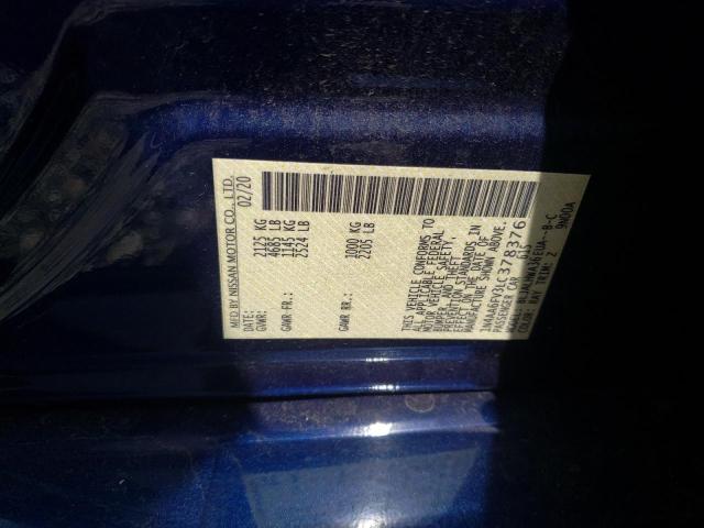 Photo 10 from auction – 2020 NISSAN MAXIMA PLA with VIN 1N4AA6FV3LC378376