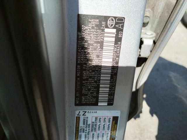 Photo 10 from auction – 2008 TOYOTA COROLLA MA with VIN 2T1KR32E68C686667