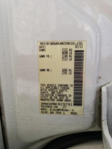 Photo 10 from auction – 2013 NISSAN MAXIMA S with VIN 1N4AA5AP8DC829791