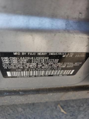 Photo 10 from auction – 2017 SUBARU WRX STI with VIN JF1VA2V64H9822938