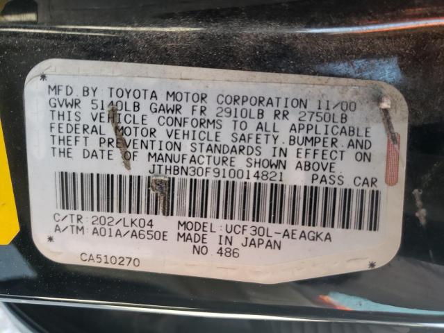 Photo 10 from auction – 2001 LEXUS LS 430 with VIN JTHBN30F910014821