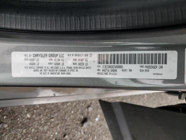 Photo 10 from auction – 2012 CHRYSLER 200 with VIN 1C3CCBBG6CN268881