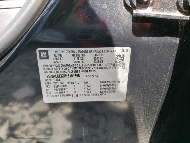 Photo 10 from auction – 2017 CHEVROLET EQUINOX LT with VIN 2GNALCEKXH6101595