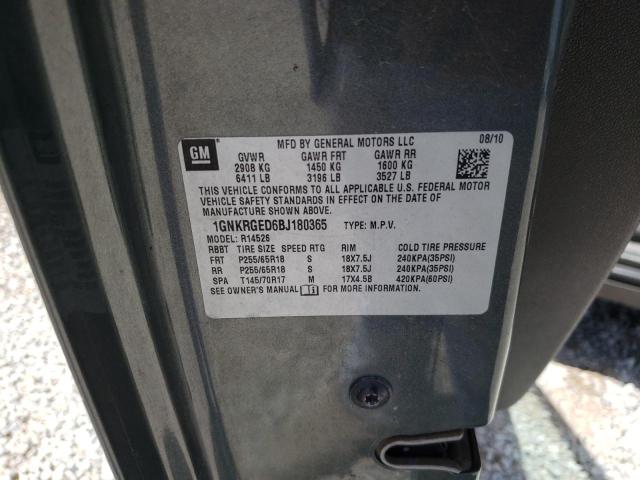 Photo 10 from auction – 2011 CHEVROLET TRAVERSE L with VIN 1GNKRGED6BJ180365