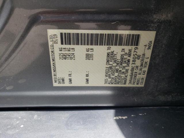 Photo 10 from auction – 2019 NISSAN MAXIMA S with VIN 1N4AA6AV8KC380579