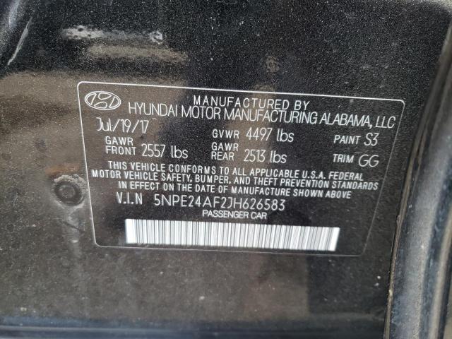 Photo 10 from auction – 2018 HYUNDAI SONATA SE with VIN 5NPE24AF2JH626583