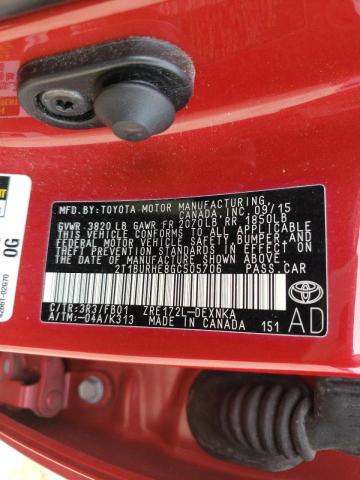 Photo 10 from auction – 2016 TOYOTA COROLLA L with VIN 2T1BURHE8GC505706