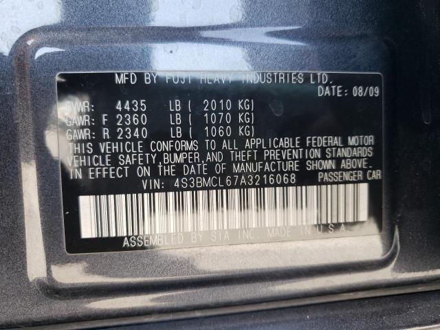 Photo 10 from auction – 2010 SUBARU LEGACY 2.5 with VIN 4S3BMCL67A3216068