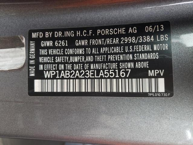 Photo 10 from auction – 2014 PORSCHE CAYENNE S with VIN WP1AB2A23ELA55167