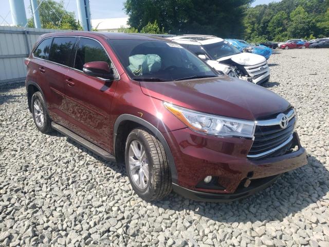 TOYOTA HIGHLANDER 2016 with VIN 5TDBKRFHXGS278738 - Photo from auction