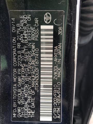 Photo 10 from auction – 2015 TOYOTA PRIUS with VIN JTDKN3DU2F1877410