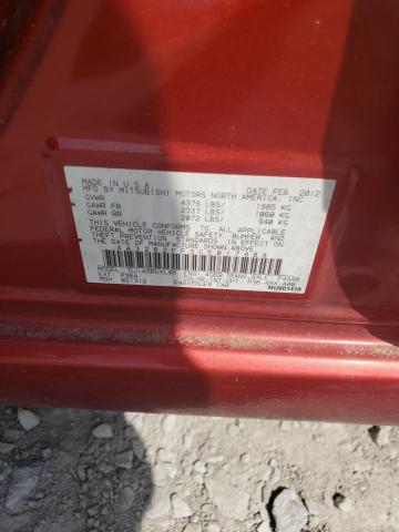 Photo 10 from auction – 2012 MITSUBISHI GALANT FE with VIN 4A32B2FF3CE017888