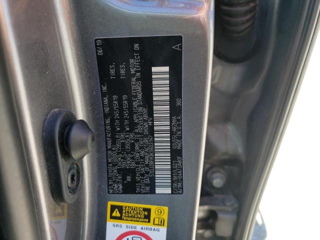 Photo 10 from auction – 2019 TOYOTA HIGHLANDER with VIN 5TDJZRFH3KS603147