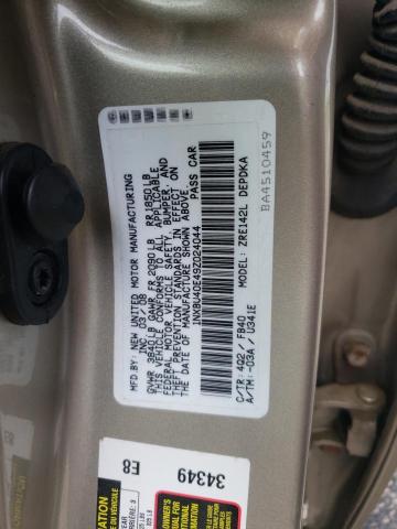 Photo 10 from auction – 2009 TOYOTA COROLLA BA with VIN 1NXBU40E49Z024044