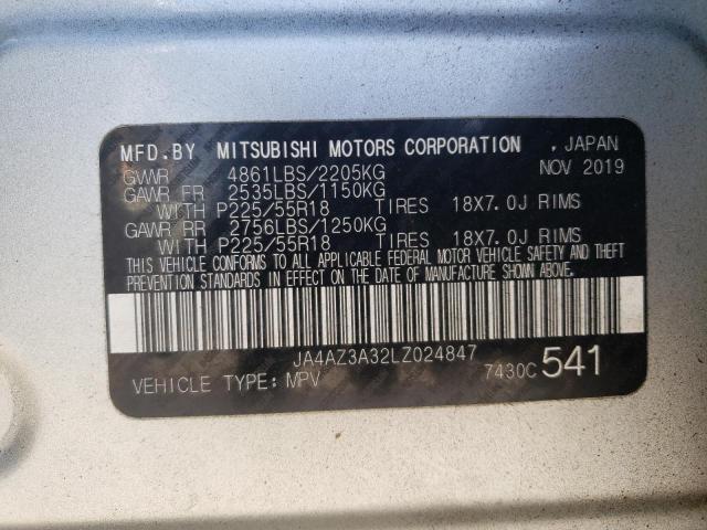 Photo 10 from auction – 2020 MITSUBISHI OUTLANDER with VIN JA4AZ3A32LZ024847