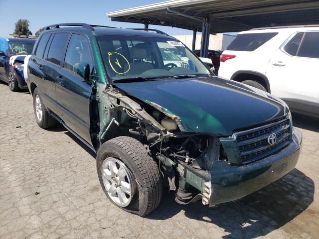 TOYOTA HIGHLANDER 2001 with VIN JTEGD21AX10019108 - Photo from auction