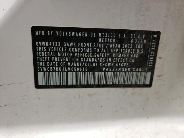 Photo 10 from auction – 2020 VOLKSWAGEN JETTA S with VIN 3VWCB7BU1LM050615
