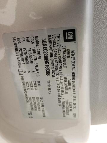 Photo 10 from auction – 2009 CHEVROLET AVALANCHE with VIN 3GNEC22009G168386