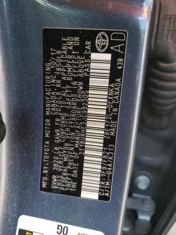 Photo 10 from auction – 2018 TOYOTA COROLLA L with VIN 2T1BURHE3JC992305