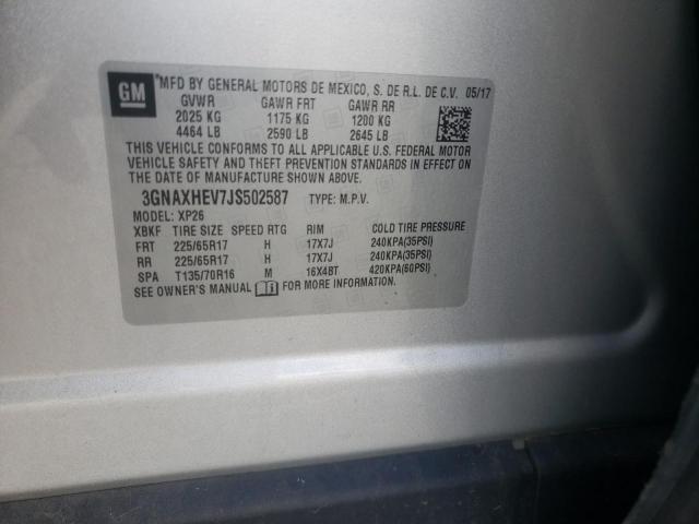 Photo 10 from auction – 2018 CHEVROLET EQUINOX LS with VIN 3GNAXHEV7JS502587