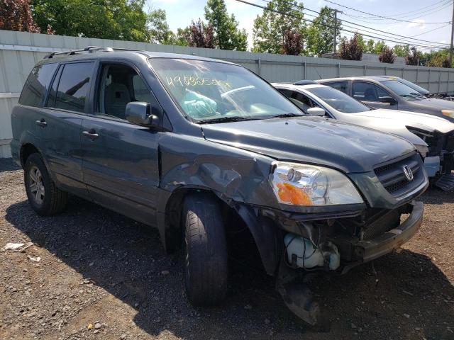 HONDA PILOT EX 2003 with VIN 2HKYF18423H603375 - Photo from auction