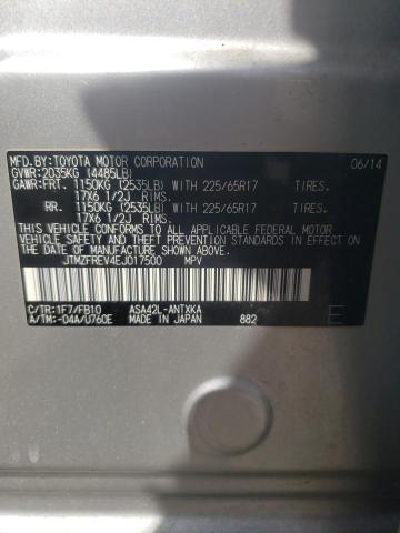 Photo 10 from auction – 2014 TOYOTA RAV4 LE with VIN JTMZFREV4EJ017500
