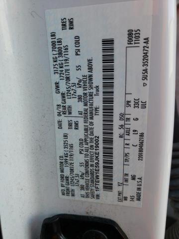 Photo 10 from auction – 2018 FORD F150 SUPER with VIN 1FTEW1E59JKE19002