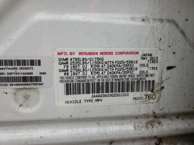 Photo 10 from auction – 2016 MITSUBISHI OUTLANDER with VIN JA4AD3A33GZ001310