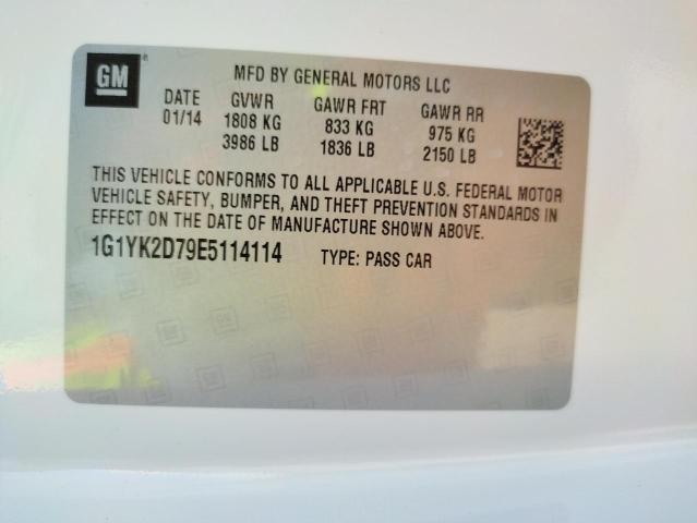 Photo 10 from auction – 2014 CHEVROLET CORVETTE S with VIN 1G1YK2D79E5114114