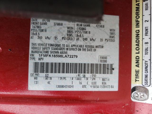 Photo 10 from auction – 2008 FORD EXPEDITION with VIN 1FMFK18598LA72279