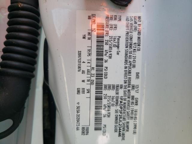Photo 10 from auction – 2018 FORD FOCUS SE with VIN 1FADP3F26JL234446