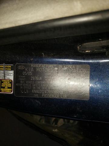 Photo 10 from auction – 2006 KIA AMANTI with VIN KNALD124765086018