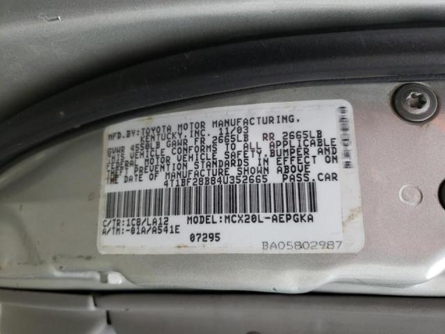 Photo 10 from auction – 2004 TOYOTA AVALON XL with VIN 4T1BF28B84U352665