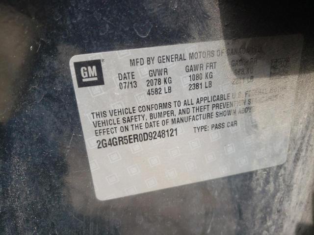Photo 10 from auction – 2013 BUICK REGAL with VIN 2G4GR5ER0D9248121