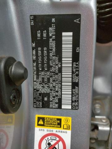 Photo 10 from auction – 2015 TOYOTA HIGHLANDER with VIN 5TDDKRFH9FS156606