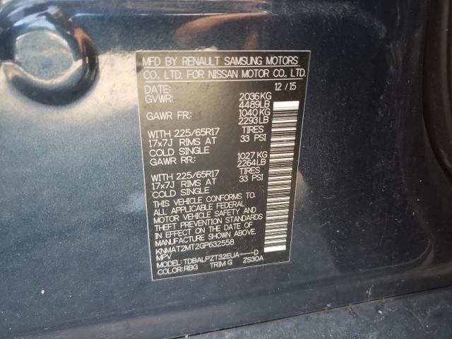 Photo 10 from auction – 2016 NISSAN ROGUE S with VIN KNMAT2MT2GP632558