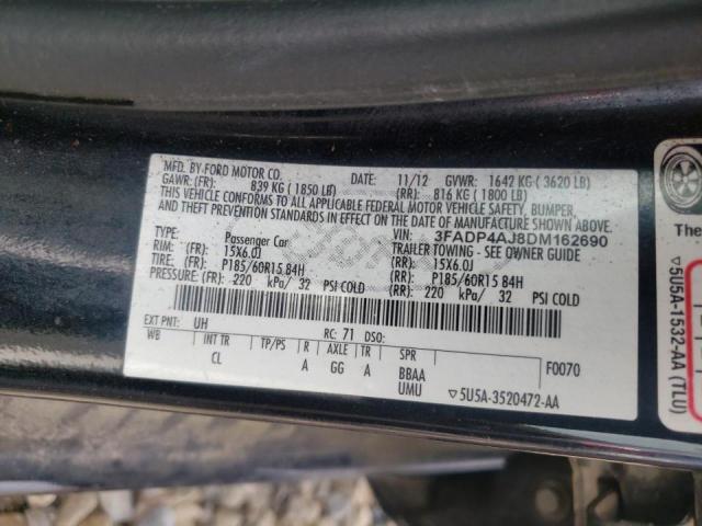 Photo 10 from auction – 2013 FORD FIESTA S with VIN 3FADP4AJ8DM162690