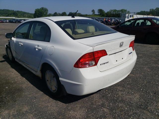 Photo 3 from auction – 2008 HONDA CIVIC HYBR with VIN JHMFA36298S015371