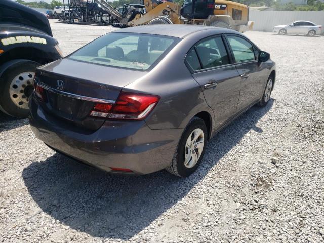Photo 4 from auction – 2013 HONDA CIVIC LX with VIN 19XFB2F50DE070114