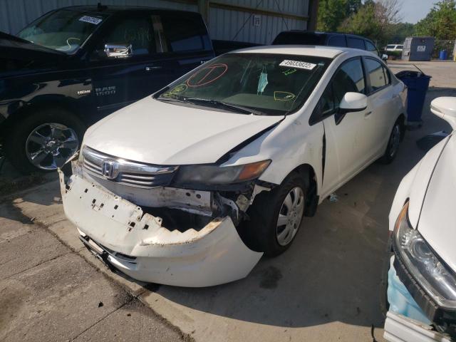 Photo 2 from auction – 2012 HONDA CIVIC LX with VIN 19XFB2F5XCE049821