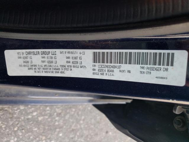 Photo 10 from auction – 2013 DODGE AVENGER SE with VIN 1C3CDZAB3DN684187