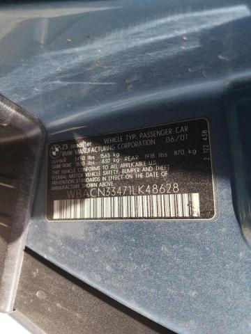Photo 10 from auction – 2001 BMW Z3 2.5 with VIN WBACN33471LK48628